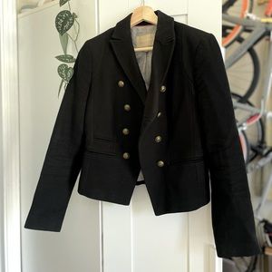 Banana Republic Black Blazer with Gold Buttons